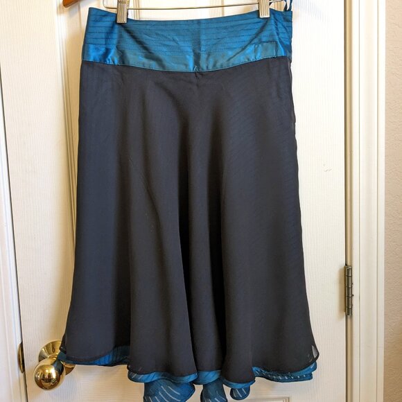 To the Max Dresses & Skirts - To The Max Silk Two Layer Drop Waist Skirt